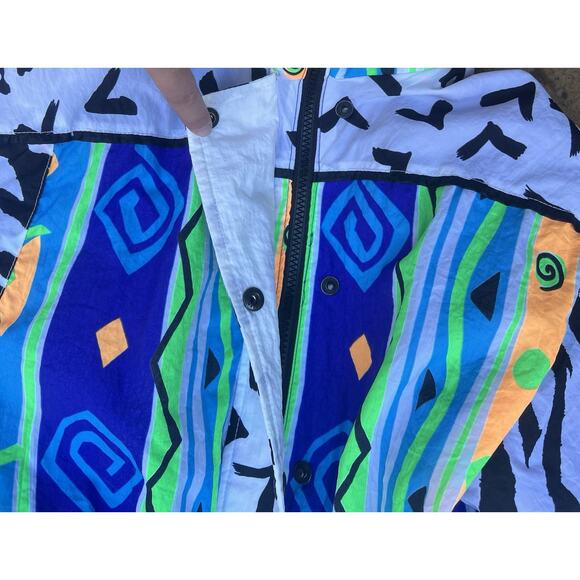 Vintage Obermeyer Reversible Janet Ski Snow Suit Retro Neon Women’s Size 8 - Picture 4 of 14